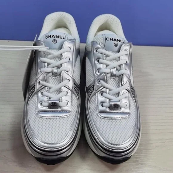 Chanel Women's Silver Sneakers